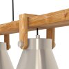 Eglo verlichting CAWTON Hanglamp Bruin, Staal geborsteld, 3-lichts