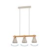 Eglo verlichting CAWTON Hanglamp Bruin, Staal geborsteld, 3-lichts