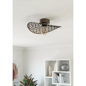 Eglo verlichting SWABY Plafondlamp Brons, 1-licht