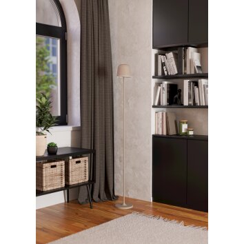 Eglo verlichting MANNERA-L Staande lamp LED Zandkleurig, 1-licht, Afstandsbediening, Kleurwisselaar