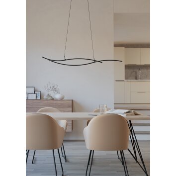 Eglo verlichting GRISOLIA Hanglamp LED Zwart