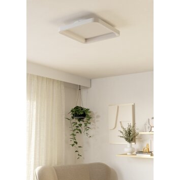 Eglo verlichting LORETELLO Plafondlamp, Wand- en plafondlamp LED Wit, Afstandsbediening