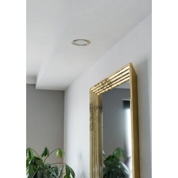 Eglo verlichting EGLO Inbouw armatuur LED Nikkel mat, Kleurwisselaar