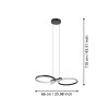 Eglo verlichting SERPINS Hanglamp LED Zwart