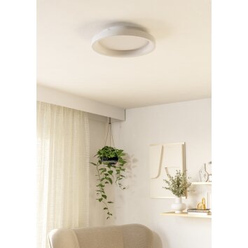 Eglo verlichting LORETELLO Plafondlamp, Wand- en plafondlamp LED Wit, Afstandsbediening