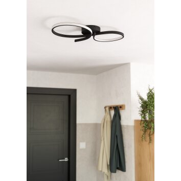Eglo verlichting SERPINS Plafondlamp LED Zwart