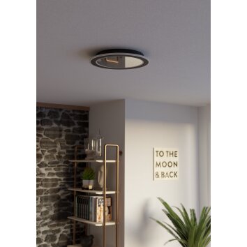 Eglo verlichting MACCHIONI Plafondlamp LED Zwart, Wit, Afstandsbediening