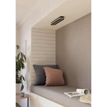 Eglo verlichting MACCHIONI Plafondlamp LED Zwart, Wit, Afstandsbediening