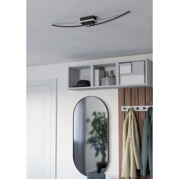 Eglo verlichting LUNGOLAGO Plafondlamp LED Zwart