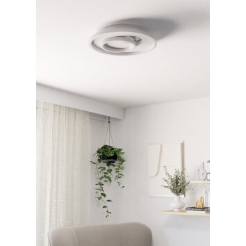Eglo verlichting TIRIOLO Plafondlamp, Wand- en plafondlamp LED Zilver, Wit