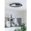 Eglo verlichting MEZZOMONTE Plafondlamp LED Zwart, Afstandsbediening