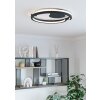 Eglo verlichting MEZZOMONTE Plafondlamp LED Zwart, Afstandsbediening