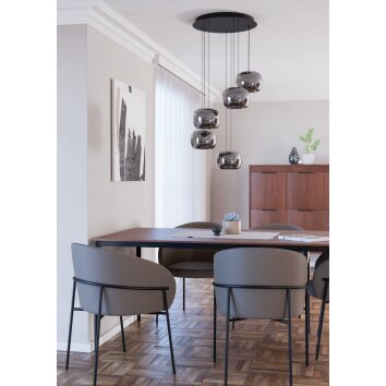 Eglo verlichting HORTUNAS Hanglamp LED Zwart