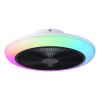 Eglo verlichting mit Plafondventilator met verlichting LED Zwart, Wit, Afstandsbediening, Kleurwisselaar