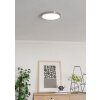 Eglo verlichting 6-Z Plafondlamp, Wandlamp LED Nikkel mat, Kleurwisselaar