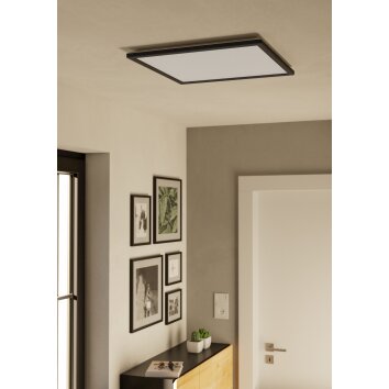 Eglo verlichting ROVITO-Z Plafondlamp LED Zwart, Kleurwisselaar