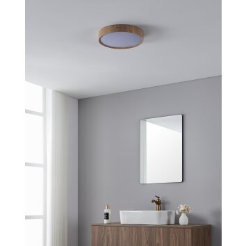 Eglo verlichting MUSURITA Plafondlamp LED houtlook