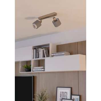 Eglo verlichting BELLIZZI Plafondlamp, Plafondspot Nikkel mat