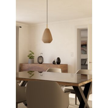 Eglo verlichting CAPRAROLA Hanglamp Messing