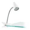 Eglo verlichting EGLO Klemlamp LED Chroom, Wit