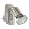 Eglo verlichting EGLO Stopcontact licht LED Chroom, Nikkel mat