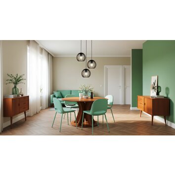 Eglo verlichting ALMANZORA Hanglamp Koperkleurig, Zwart