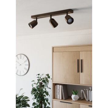 Eglo verlichting CAMALDOLI Plafondlamp, Plafondspot Brons