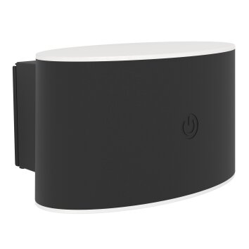 Eglo verlichting VALGIANO Wandlamp LED Zwart, Afstandsbediening