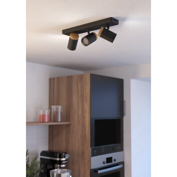 Eglo verlichting CONSUMA Plafondlamp, Plafondspot Bruin, Zwart