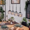 Koyoto Hanglamp, Kogellampje, Hanglamp Natuurlijke kleuren, Zwart, 4-lichts