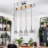 Koyoto Hanglamp, Kogellampje, Hanglamp Natuurlijke kleuren, Zwart, 4-lichts