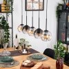 Koyoto Hanglamp, Kogellampje, Hanglamp Natuurlijke kleuren, Zwart, 5-lichts
