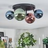 Chehalis Plafondlamp, Kogellampje Blauw, Groen, Koperkleurig, 4-lichts