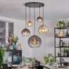 Koyoto Hanglamp, Kogellampje, Hanglamp Goud, Zwart, 5-lichts