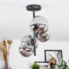 Chehalis Plafondlamp, Kogellampje 33 cm Rookkleurig, 4-lichts