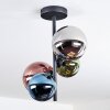 Chehalis Plafondlamp, Kogellampje 33 cm Blauw, Chroom, Groen, Koperkleurig, Rookkleurig, 4-lichts