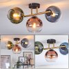 Koyoto Plafondlamp, Kogellampje Goud, Zwart, 3-lichts