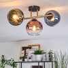 Koyoto Plafondlamp, Kogellampje Goud, Zwart, 3-lichts