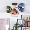 Koyoto Plafondlamp, Kogellampje Goud, Zwart, 3-lichts