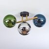 Gastor Plafondlamp, Kogellampje Goud, Zwart, 3-lichts