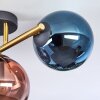 Gastor Plafondlamp, Kogellampje Goud, Zwart, 3-lichts