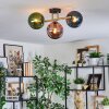 Gastor Plafondlamp, Kogellampje Goud, Zwart, 3-lichts
