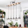 Ripoll Hanglamp, Kogellampje, Hanglamp Natuurlijke kleuren, Zwart, 5-lichts