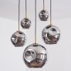Ripoll Hanglamp, Kogellampje, Hanglamp Goud, Zwart, 5-lichts