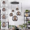 Koyoto Hanglamp, Kogellampje, Hanglamp Goud, Zwart, 5-lichts
