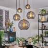 Koyoto Hanglamp, Kogellampje, Hanglamp Goud, Zwart, 5-lichts
