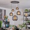 Koyoto Hanglamp, Kogellampje, Hanglamp Goud, Zwart, 5-lichts