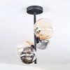 Chehalis Plafondlamp, Kogellampje 33 cm Amber, Duidelijk, Rookkleurig, 4-lichts