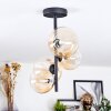 Chehalis Plafondlamp, Kogellampje 33 cm Amber, Duidelijk, 4-lichts