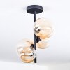 Chehalis Plafondlamp, Kogellampje 33 cm Amber, Duidelijk, 4-lichts
